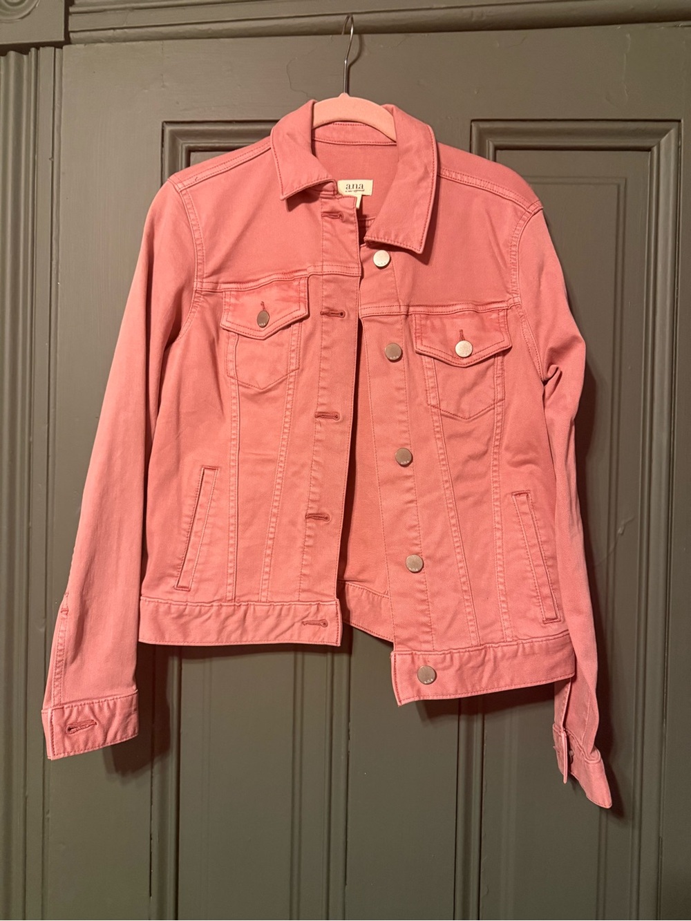 a.n.a Pink Denim Trucker Jacket